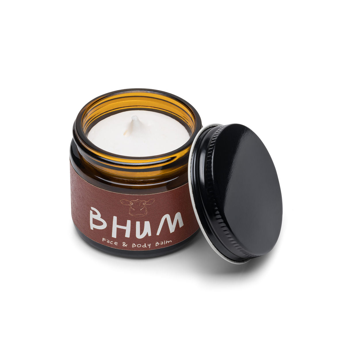 BHUM Face & Body Balm Lavender - open jar